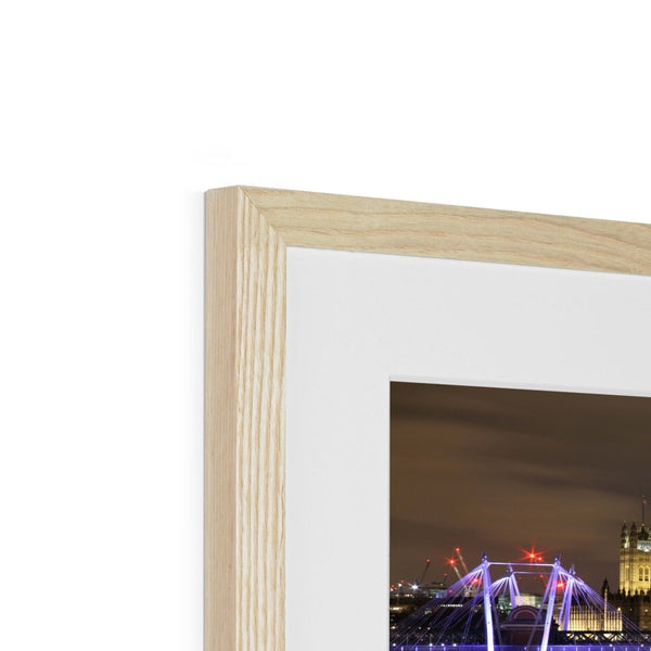 LONDON NIGHTS: THE HOUSES OF PARLIAMENT Framed & Mounted Print - Amy Adams Photography