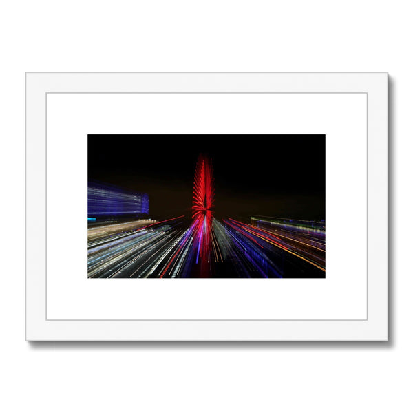 LONDON NIGHTS: THE LONDON EYE Framed & Mounted Print - Amy Adams Photography