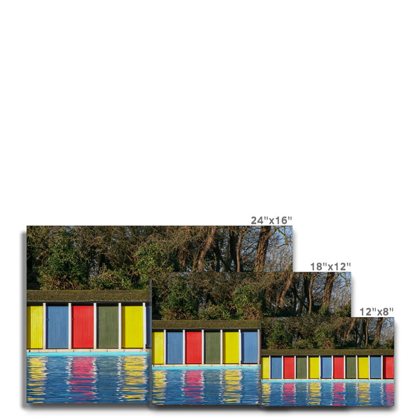 TOOTING BEC LIDO DOORS Canvas - Amy Adams Photography