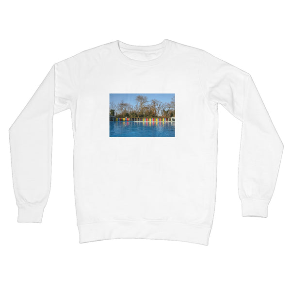 TOOTING BEC LIDO WITH TREES Crew Neck Sweatshirt - Amy Adams Photography