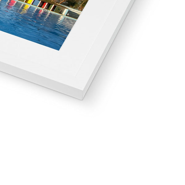 TOOTING BEC LIDO WITH TREES Framed & Mounted Print - Amy Adams Photography