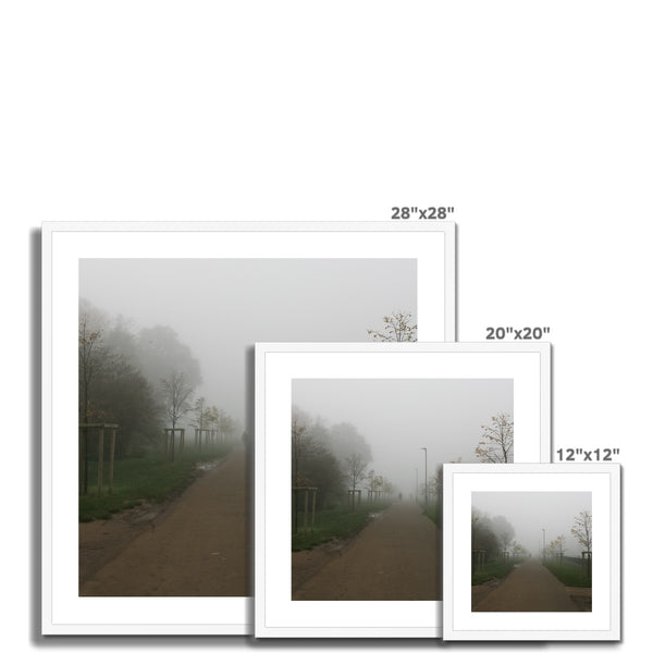 FOGGY PATH Framed & Mounted Print - Amy Adams Photography