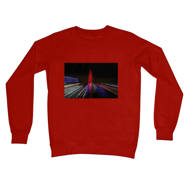LONDON NIGHTS: THE LONDON EYE Unisex Crew Neck Sweatshirt - Amy Adams Photography