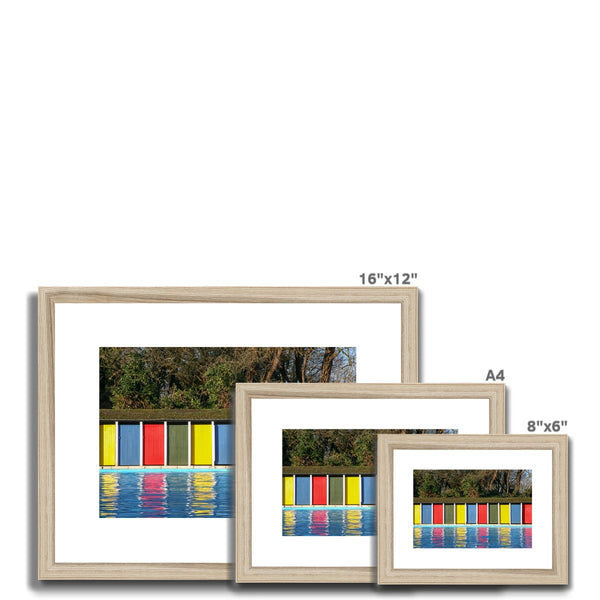 TOOTING BEC LIDO DOORS Framed & Mounted Print - Amy Adams Photography