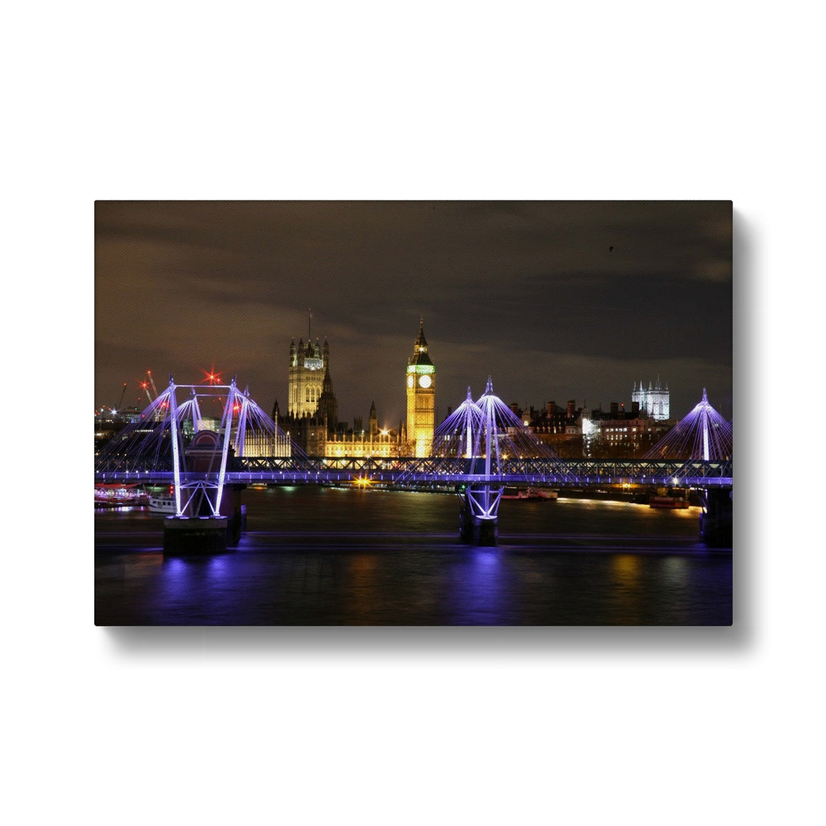 LONDON NIGHTS: THE HOUSES OF PARLIAMENT Canvas - Amy Adams Photography