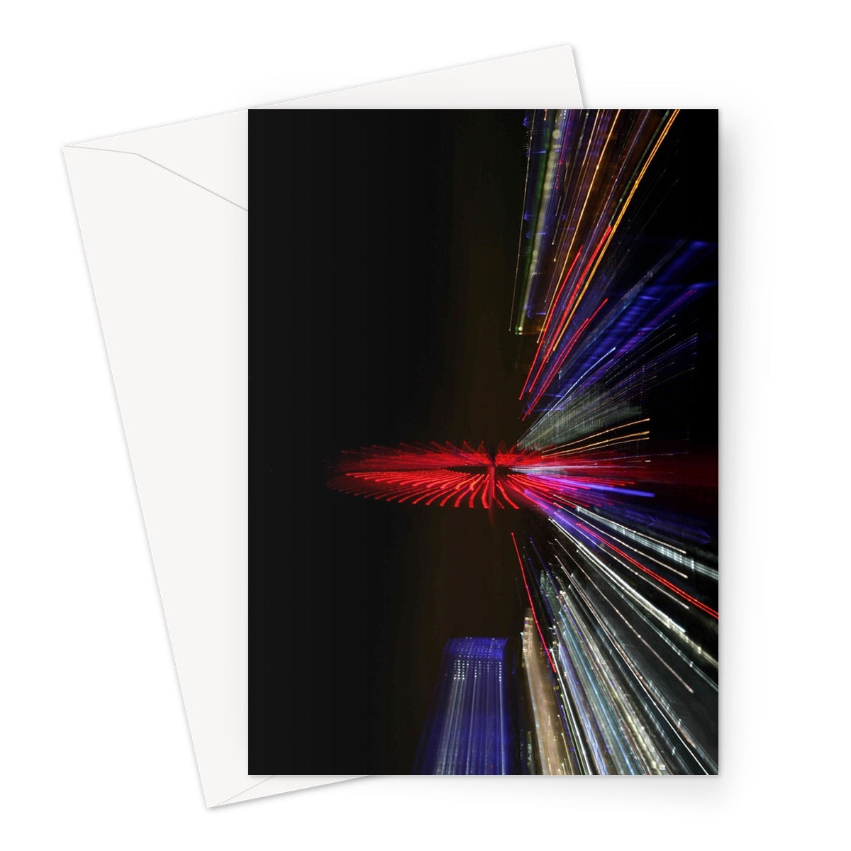 LONDON NIGHTS: THE LONDON EYE Greeting Card - Amy Adams Photography