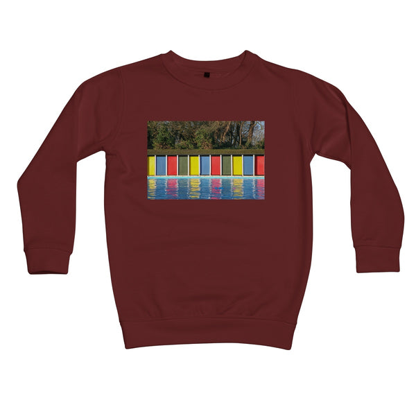TOOTING BEC LIDO DOORS Kids Sweatshirt - Amy Adams Photography