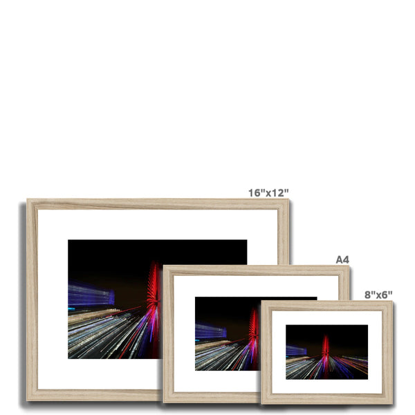 LONDON NIGHTS: THE LONDON EYE Framed & Mounted Print - Amy Adams Photography