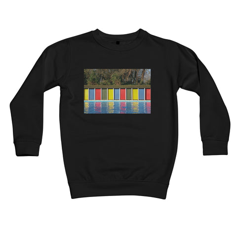 TOOTING BEC LIDO DOORS Kids Sweatshirt - Amy Adams Photography