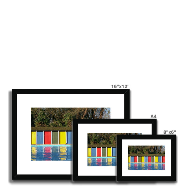 TOOTING BEC LIDO DOORS Framed & Mounted Print - Amy Adams Photography