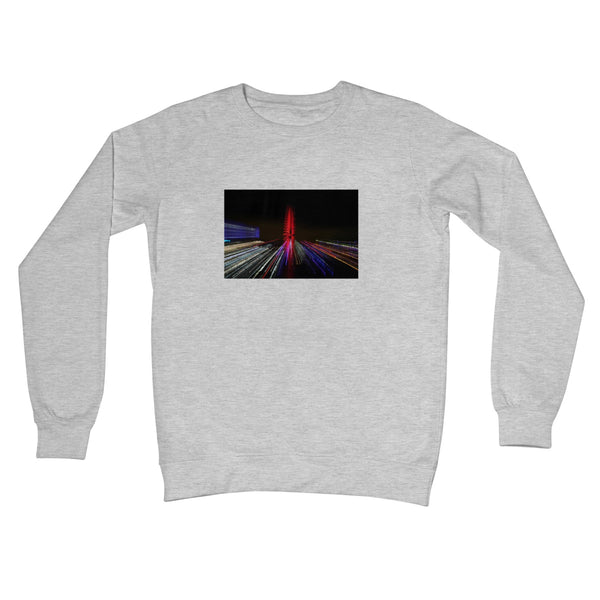 LONDON NIGHTS: THE LONDON EYE Crew Neck Sweatshirt - Amy Adams Photography