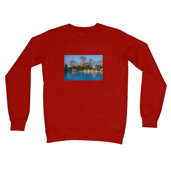 TOOTING BEC LIDO WITH TREES Crew Neck Sweatshirt - Amy Adams Photography