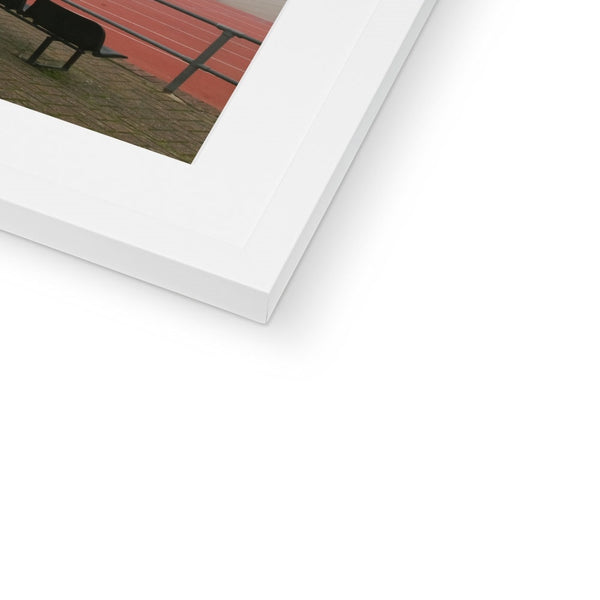 FOGGY ATHELETIC TRACK Framed & Mounted Print - Amy Adams Photography
