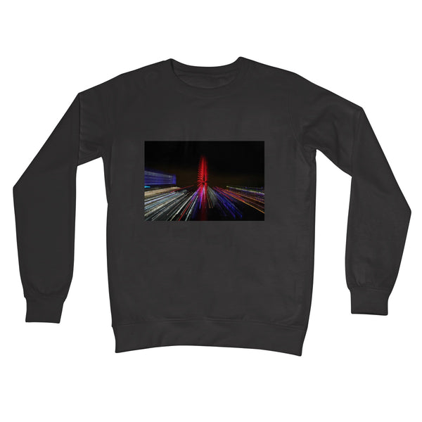 LONDON NIGHTS: THE LONDON EYE Unisex Crew Neck Sweatshirt - Amy Adams Photography