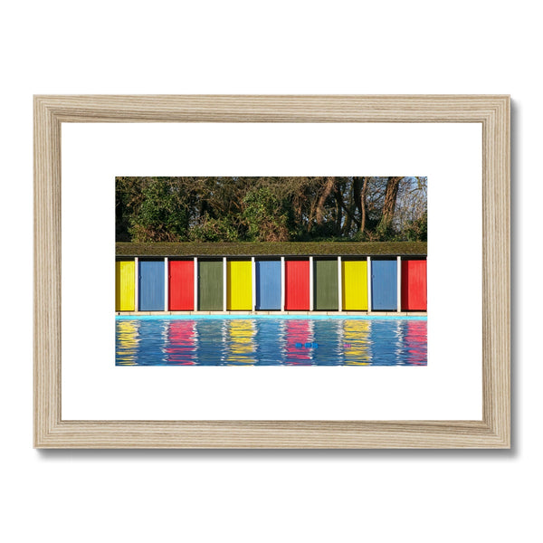 TOOTING BEC LIDO DOORS Framed & Mounted Print - Amy Adams Photography