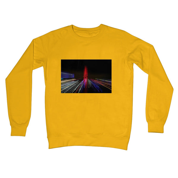 LONDON NIGHTS: THE LONDON EYE Unisex Crew Neck Sweatshirt - Amy Adams Photography