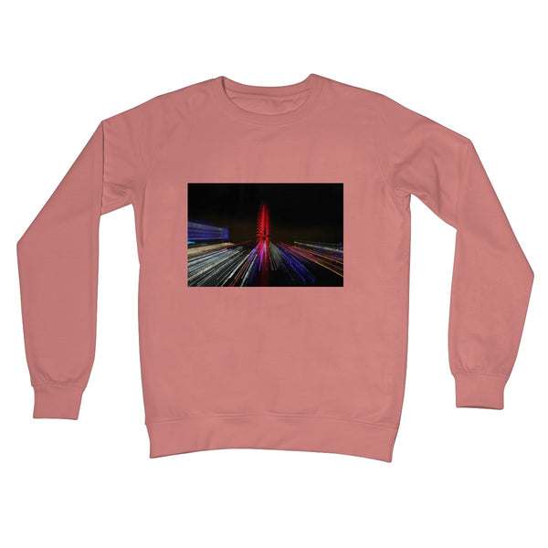 LONDON NIGHTS: THE LONDON EYE Unisex Crew Neck Sweatshirt - Amy Adams Photography
