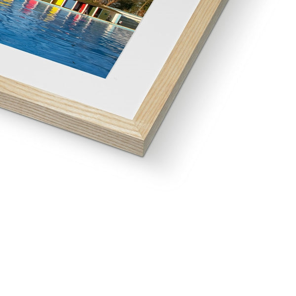 TOOTING BEC LIDO WITH TREES Framed & Mounted Print - Amy Adams Photography