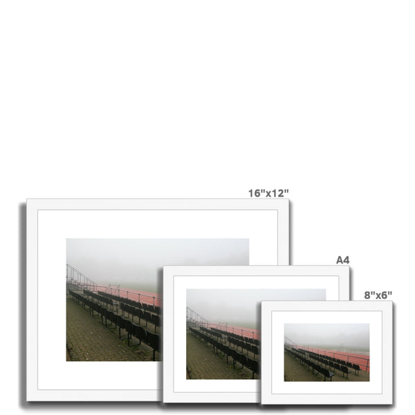 FOGGY ATHELETIC TRACK Framed & Mounted Print - Amy Adams Photography
