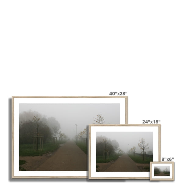 FOGGY PATH Framed & Mounted Print - Amy Adams Photography