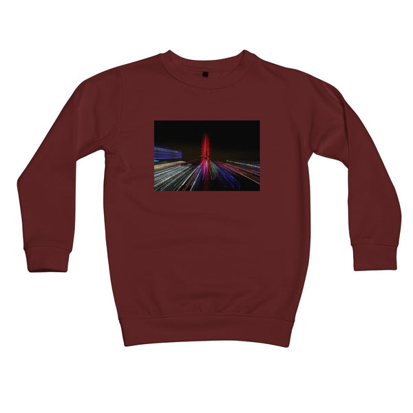 LONDON NIGHTS: THE LONDON EYE Kids Sweatshirt - Amy Adams Photography