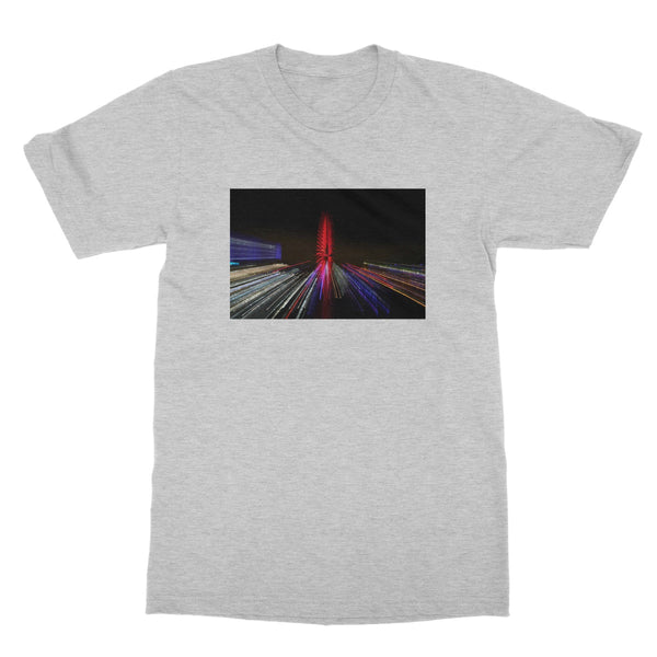LONDON NIGHTS: THE LONDON EYE Softstyle T-Shirt - Amy Adams Photography