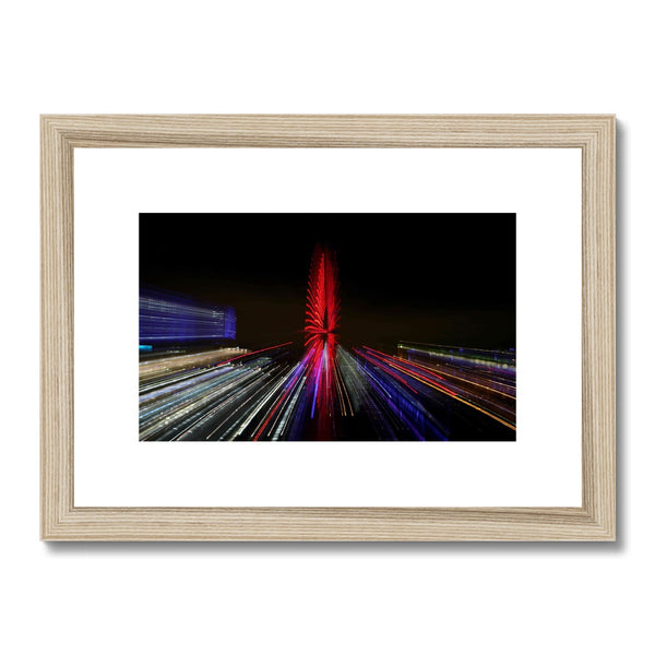 LONDON NIGHTS: THE LONDON EYE Framed & Mounted Print - Amy Adams Photography