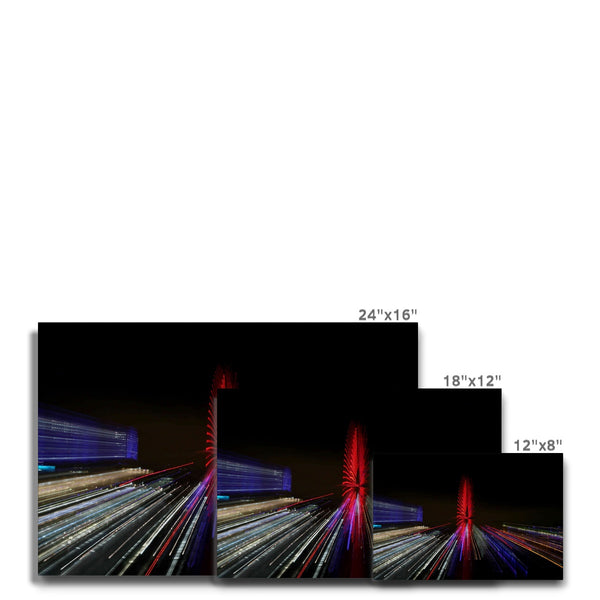LONDON NIGHTS: THE LONDON EYE Canvas - Amy Adams Photography