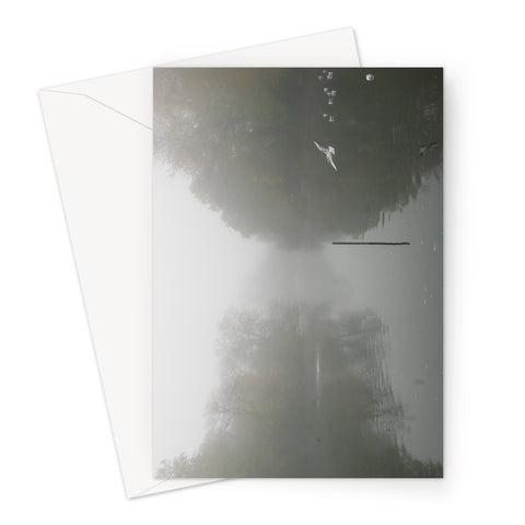 FOGGY POND Greeting Card - Amy Adams Photography