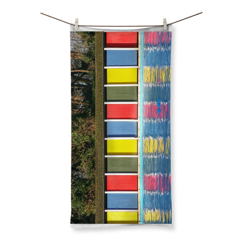 TOOTING BEC LIDO DOORS Towel - Amy Adams Photography