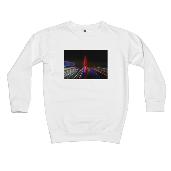 LONDON NIGHTS: THE LONDON EYE Kids Sweatshirt - Amy Adams Photography