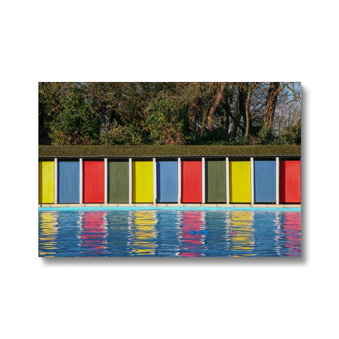 TOOTING BEC LIDO DOORS Canvas - Amy Adams Photography