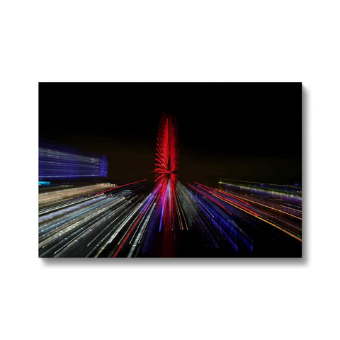 LONDON NIGHTS: THE LONDON EYE Canvas - Amy Adams Photography