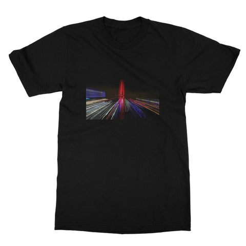 LONDON NIGHTS: THE LONDON EYE Softstyle T-Shirt - Amy Adams Photography