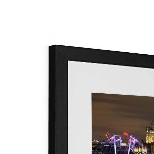 LONDON NIGHTS: THE HOUSES OF PARLIAMENT Framed & Mounted Print - Amy Adams Photography