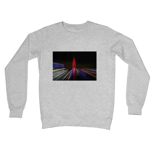 LONDON NIGHTS: THE LONDON EYE Unisex Crew Neck Sweatshirt - Amy Adams Photography