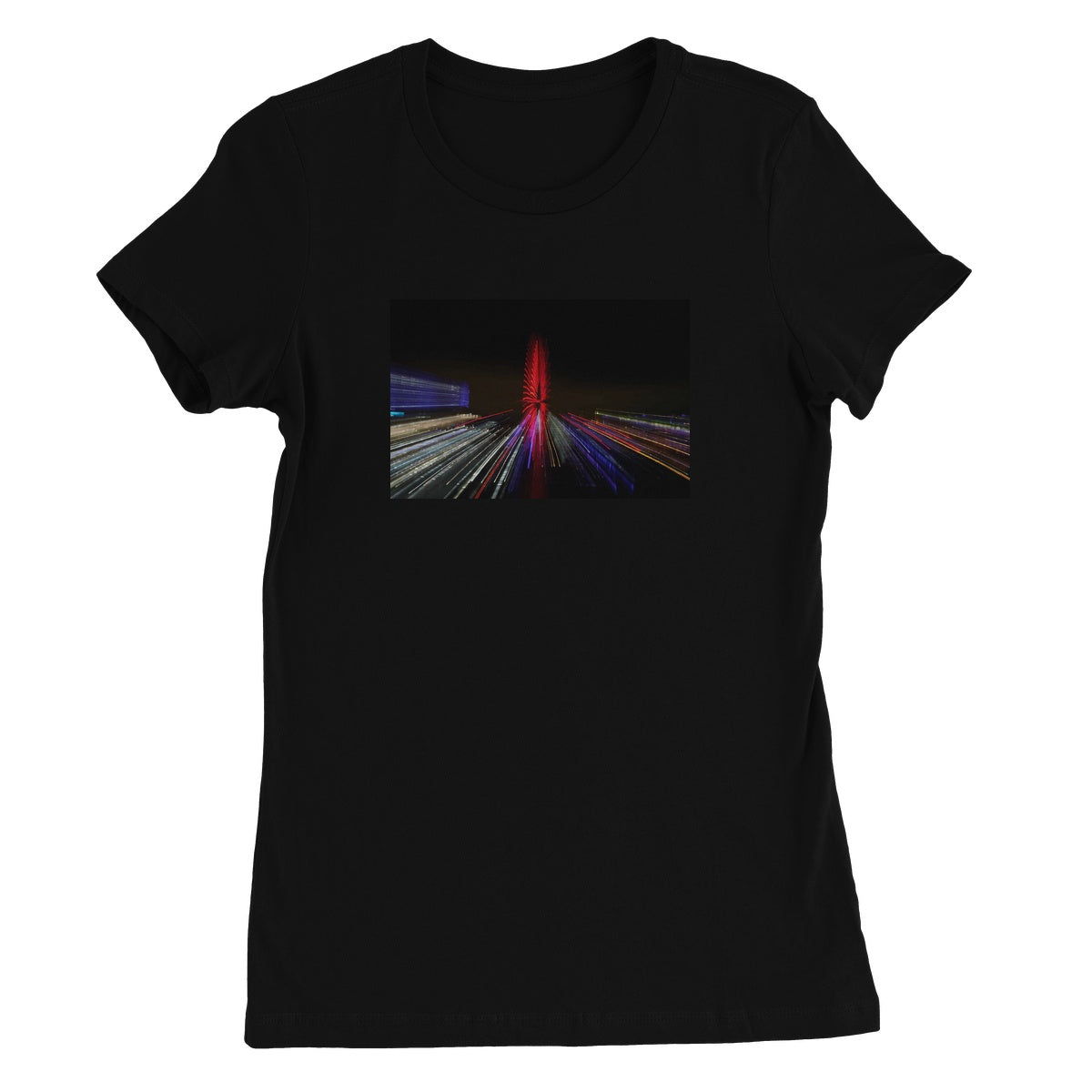 LONDON NIGHTS: THE LONDON EYE Women's Fitted T-Shirt - Amy Adams Photography