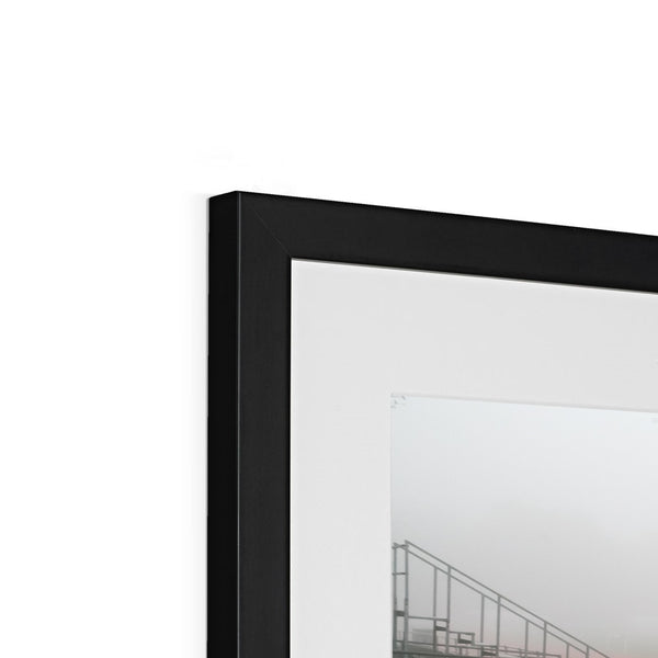 FOGGY ATHELETIC TRACK Framed & Mounted Print - Amy Adams Photography