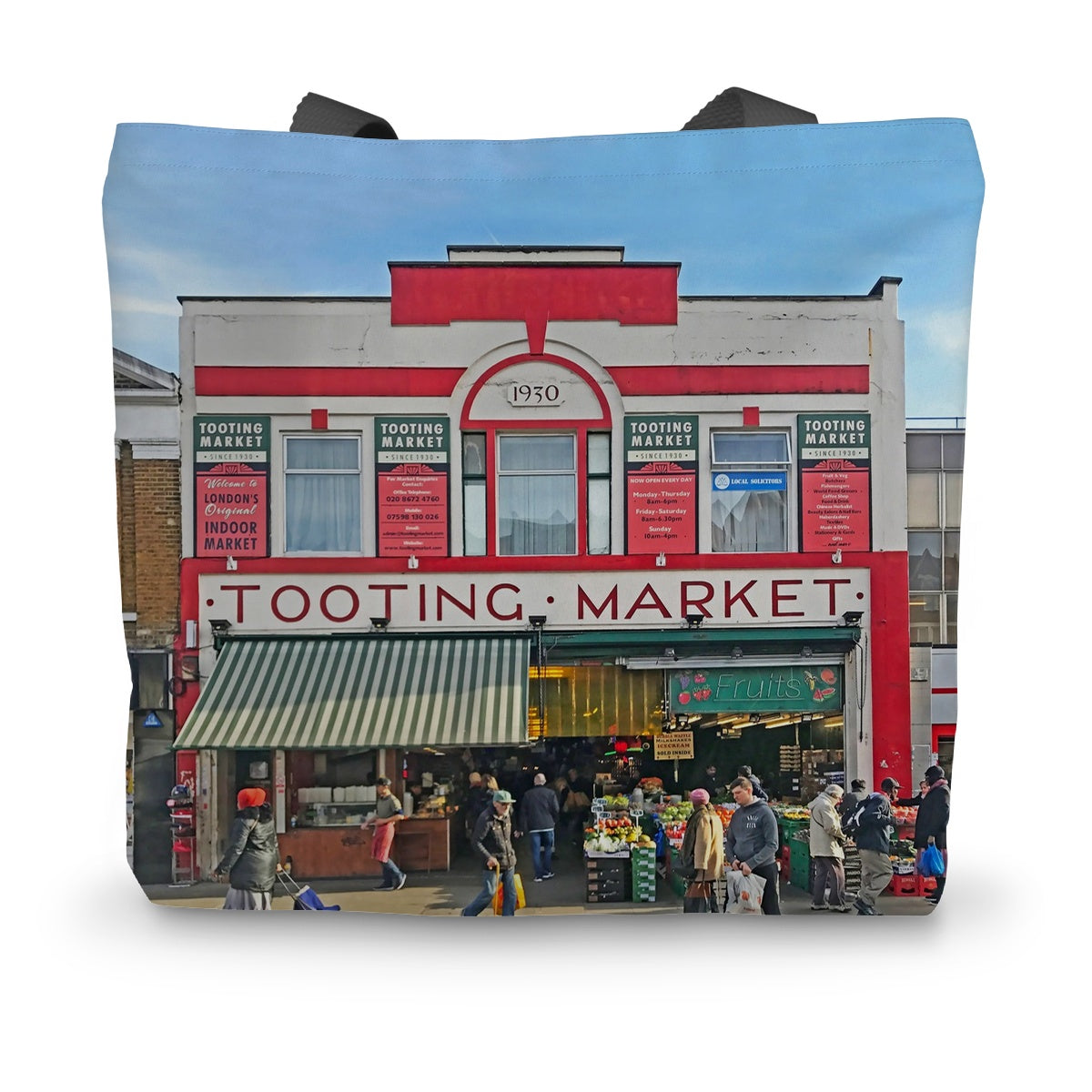 TOOTING MARKET Canvas Tote Bag - Amy Adams Photography