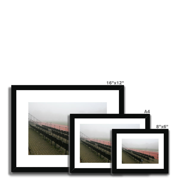 FOGGY ATHELETIC TRACK Framed & Mounted Print - Amy Adams Photography