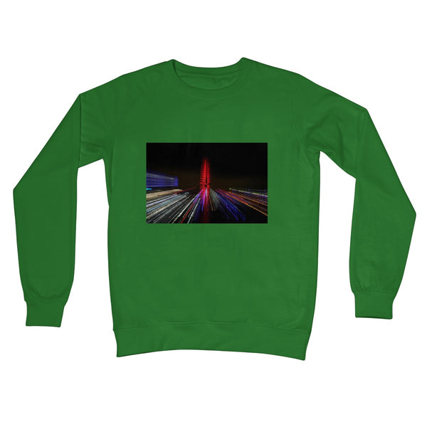 LONDON NIGHTS: THE LONDON EYE Unisex Crew Neck Sweatshirt - Amy Adams Photography