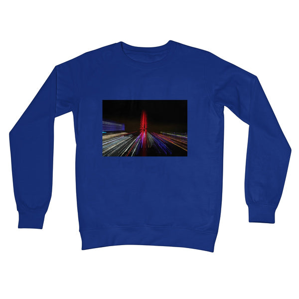 LONDON NIGHTS: THE LONDON EYE Unisex Crew Neck Sweatshirt - Amy Adams Photography