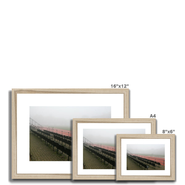 FOGGY ATHELETIC TRACK Framed & Mounted Print - Amy Adams Photography