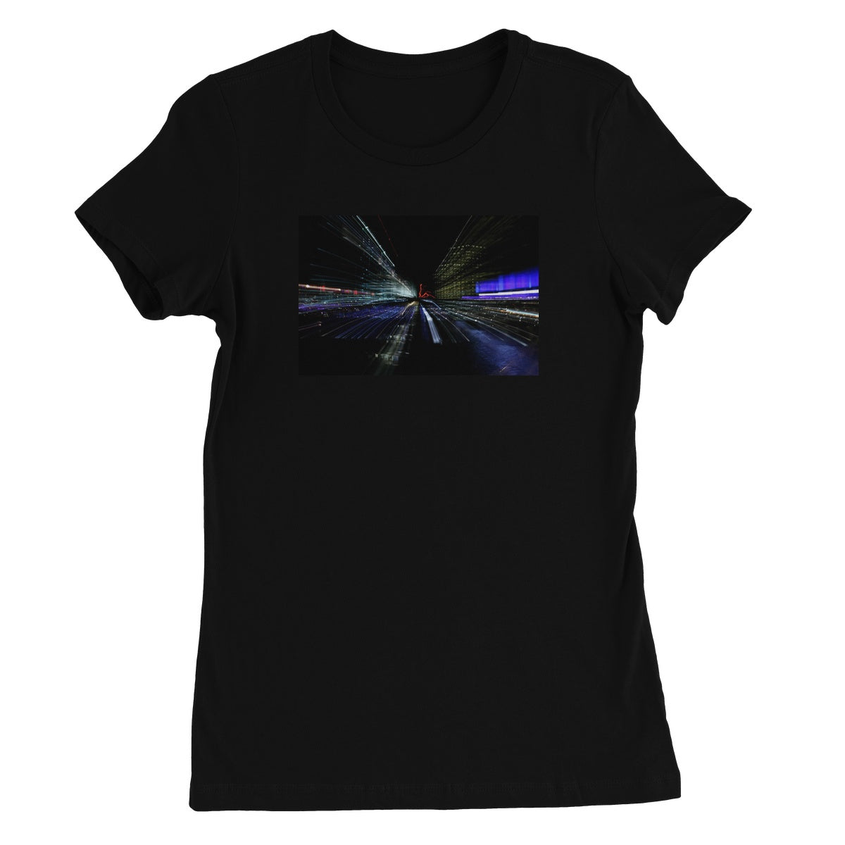 LONDON NIGHTS: CHAOS Women's Fitted T-Shirt - Amy Adams Photography