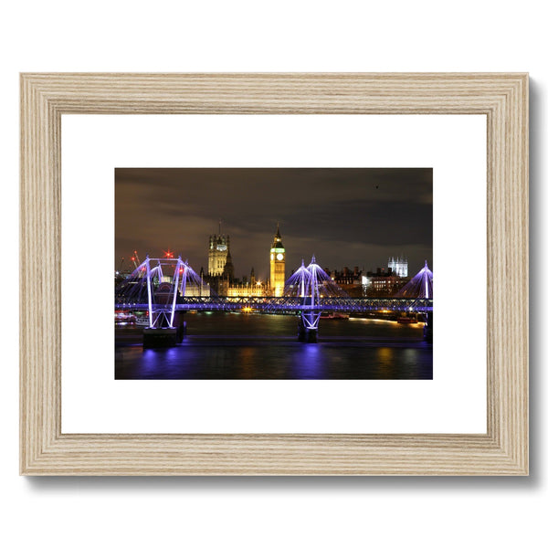 LONDON NIGHTS: THE HOUSES OF PARLIAMENT Framed & Mounted Print - Amy Adams Photography