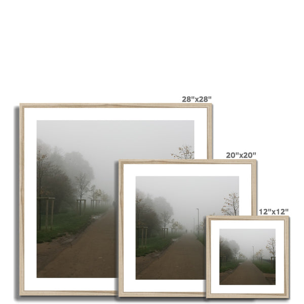 FOGGY PATH Framed & Mounted Print - Amy Adams Photography