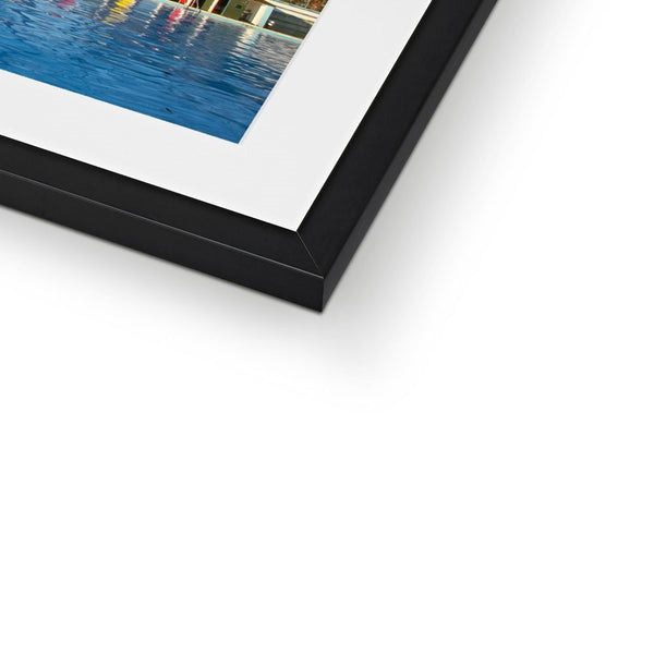 TOOTING BEC LIDO WITH TREES Framed & Mounted Print - Amy Adams Photography