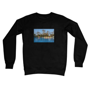 TOOTING BEC LIDO WITH TREES Crew Neck Sweatshirt - Amy Adams Photography