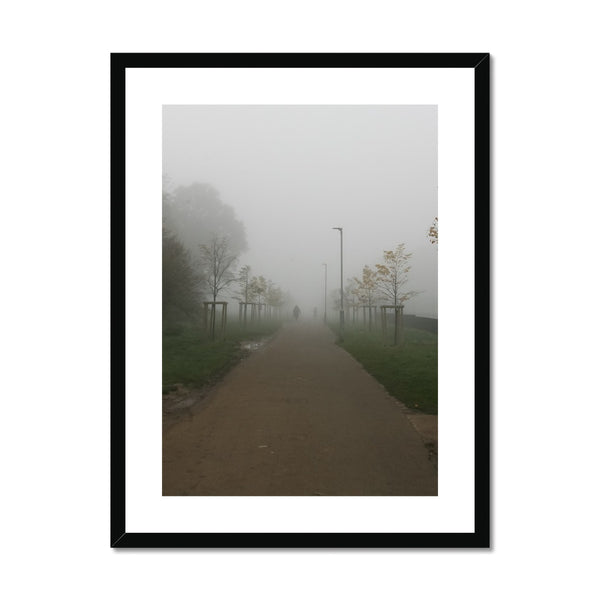 FOGGY PATH Framed & Mounted Print - Amy Adams Photography