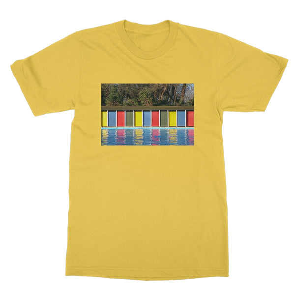 TOOTING BEC LIDO DOORS Softstyle T-Shirt - Amy Adams Photography